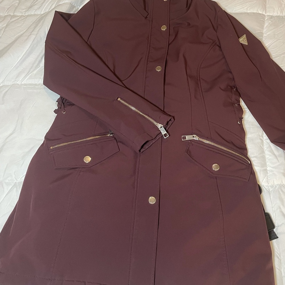 GUESS side tie coat